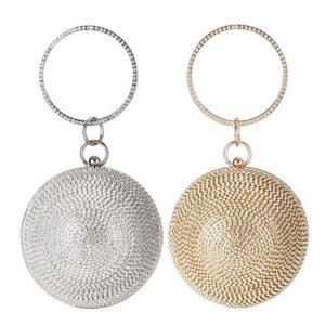 Sac à main de luxe Boshiho pour femme, motif bonbon, pochette ronde à pompon pour soirée, cadeau de mariage et de soirée pour femme - Product Image 1