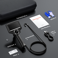 Écran IPS de 4,3 pouces, boroscope articulé 720, endoscope orientable HD 1080P pour l'automobile, les murs, la mécanique et l'inspection domestique