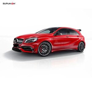 Kit de falda lateral de alerón de parachoques trasero delantero SUPUMAN para <span class=keywords><strong>Mercedes</strong></span> <span class=keywords><strong>Clase</strong></span> <span class=keywords><strong>C</strong></span> w176 kit de carrocería A45 AMG estilo Accesorios 2013-2018 - Product Image 3