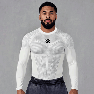 Maglietta a Compressione Rashguard per MMA e <span class=keywords><strong>Boxe</strong></span>, Manica Lunga, Traspirante, Assorbente, per Allenamento in Palestra - Product Image 4