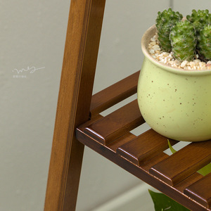 Floor-standing flower stand, balcony, office, living room flower pot stand, succulent plant stand, multi-tiered storage <b>shelf</b>, - Product Image 3