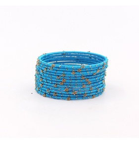 กำไลเหล็กเกลียวขนาด 94 98 เกจ ลายดอกไม้ แฟชั่นแบบดั้งเดิม มีหลายร้อยสี - Product Image 6