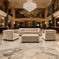 Ensemble de canapés carrés modernes pour appartement, hôtel, hall d'entrée, villa de luxe, salon, mobilier de salon, canapé-lit carré pour hall d'entrée d'appartement