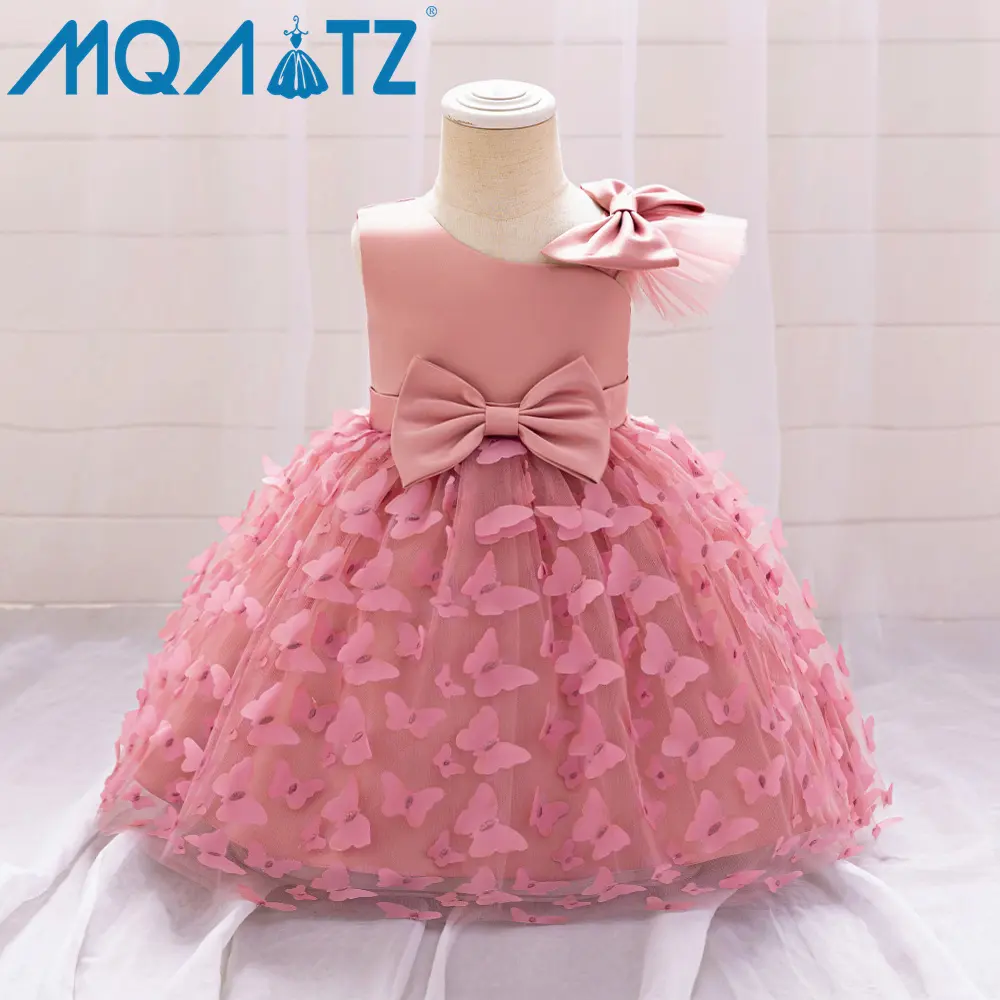 MQATZ Baby Girls Summer Party Dress Sweet Kids Flower Dresses Girls Birthday Kids Dress Children Clothing