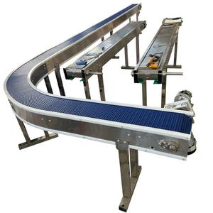 Gıda sınıfı PU plastik örgülü konveyör bandı modülü bölme tipi zincir plaka asansör hazne tırmanma konveyör ile - Product Image 6