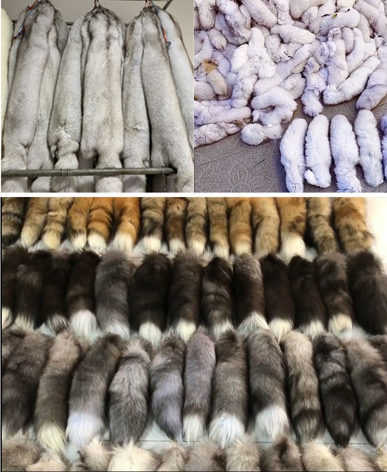 Factory Direct Price Real Fox Fur Tail Fluffy Fox Fur Tail Fox Fur Tail Keychain