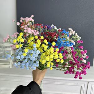 Fleurs artificielles Jinxi Baby's Breath, 108 têtes, en silicone souple, bouquet de mariage, décoration de la maison - Product Image 2
