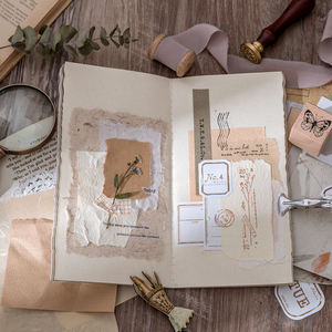 30 pièces/<span class=keywords><strong>ensemble</strong></span> Vintage lettre feuille matériel papier DIY Scrapbook Photo Album <span class=keywords><strong>Collage</strong></span> journalisation matériel papier coréen papeterie - Product Image 5