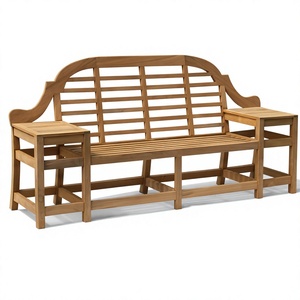 Banc de jardin en teck massif, moderne, durable et luxueux pour l'extérieur - Product Image 1