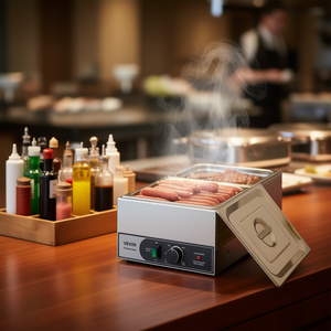 Calentador de Alimentos Eléctrico Vevor de 1200W, Acero Inoxidable, 2 Recipientes de Tamaño Medio, para Mostrador, Buffet, Catering - Product Image 2