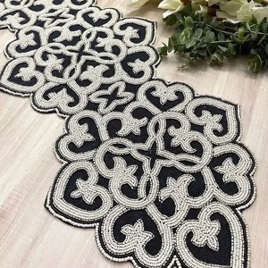 Indian Exporter Table <b>Runner</b> with Decorative Embroidery for Home Dining Hotel Restaurant and Event Available At Wholesale Price - Product Image 4