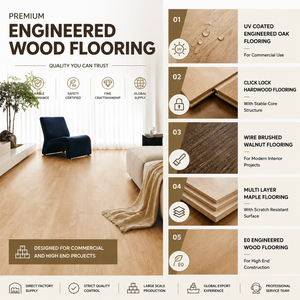 Natural Herringbone Oak <b>Engineered</b> <b>Flooring</b> For Residential Apartment Hotel Villa Interior Decoration - Product Image 5