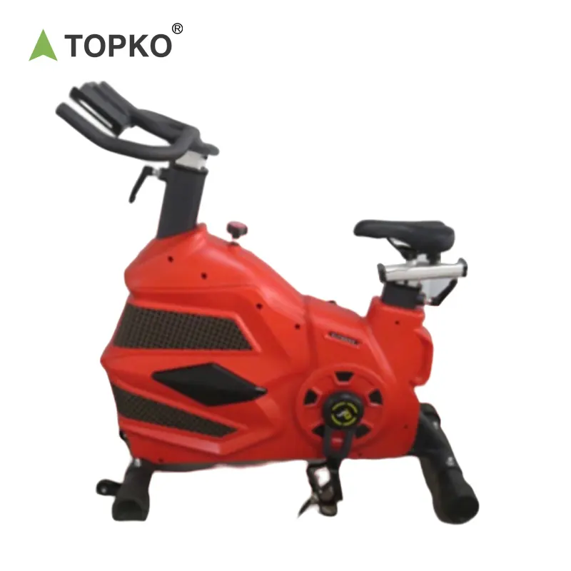 دراجة رياضية دوارة ديناميكية متخصصة من TOPKO Gym دراجة للتمارين للتخسيس دراجة للتمارين الرياضية الصامتة للاستخدام داخل المنزل