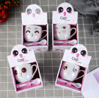 Boîte cadeau personnalisée en gros, boîte de haute qualité, recyclable, emballage créatif pour tasse en céramique, tasse à café avec autocollant