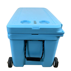 Glacière TOLEE 40L, très vendue, écologique, en plastique isolé, grande glacière rigide pour la pêche et les aliments, avec roues - Product Image 2