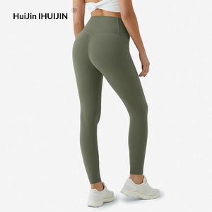 Pantalones de Yoga de Cintura Alta para Mujer, <span class=keywords><strong>con</strong></span> Bolsillos Laterales, Control de Abdomen, Leggings Deportivos, Transpirables, Elásticos en Cuatro Direcciones - Product Image 3