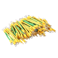 Câble de mise à la terre solaire jaune-vert BVR 10 AWG 6mm² personnalisé avec bornes pour applications industrielles et OEM