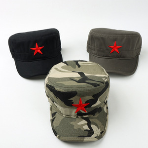 Gorra táctica para exteriores, estilo militar de camuflaje con estrella roja bordada, sombrero de algodón transpirable para hombres y mujeres adultos - Product Image 2