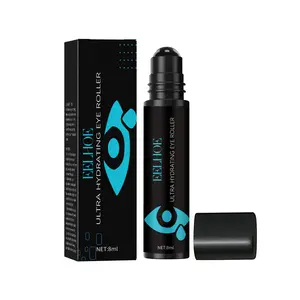 OEM 8ml Men Hydrat ing Eye Roller Creme Massage gerät Hautpflege Entfernen Sie Dark Circle Eye Bags Puffiness Anti Wrinkle Firming Eye Serum