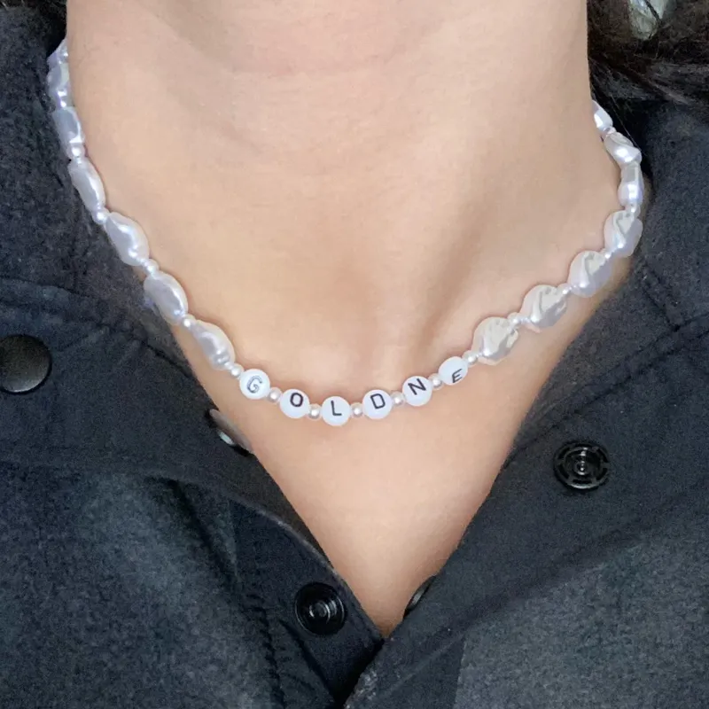 Collana di perline di perle d'imitazione barocca 2023 girocolli in stile coreano nuovo regalo su misura per uomo donna gioielli quotidiani all'ingrosso