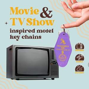 Porte-clés d'hôtel personnalisé CCH, porte-clés de motel vierge en plastique, couleurs violet, rose, vert - Product Image 1