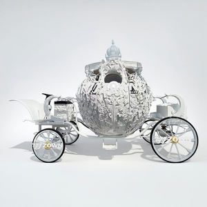 Carruaje de Caballos Eléctrico de Lujo Blanco de Alta Calidad, Estilo Henan Royal, para Bodas de Princesas, Tipo Cenicienta - Product Image 2