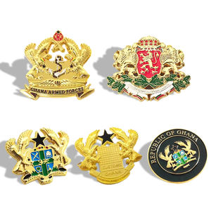 En Existencia, Insignias de Solapa con el Escudo de Ghana, Insignias de la Bandera Nacional, Broches de Esmalte Suave, Regalos Patrióticos Africanos Personalizados, Recuerdos - Product Image 1