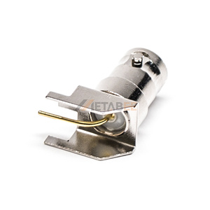 <span class=keywords><strong>Connecteur</strong></span> BNC femelle à angle droit pour montage sur circuit imprimé, 50 ohms, DC-4 GHz, traversant, prise coaxiale Q9 - Product Image 2