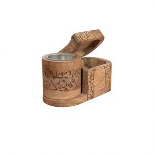 Luxury Wooden Bakhoor Censer Incense Burner with Storage <b>Box</b> Handmade Oud Charcoal Holder Arabic Ramadan <b>Eid</b> <b>Gift</b> OEM Wholesaler - Product Image 1