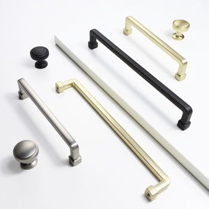 Porta moderna armadio tira in oro europeo manici da cucina armadio manopole cassetto per la casa mobili maniglie Hardware - Product Image 1