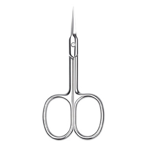 Precision stainless steel beauty scissors, curved Russian-style cuticle scissors, eyebrow, cuticle, and nail <b>trimming</b> tools - Product Image 5