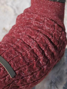 Boa Sorte Vem Inverno Ecológico Confortável Pet Roupas Vermelho Clássico Design Camisola Do Cão De Natal - Product Image 6