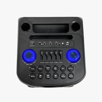 Altavoz de torre con graves potentes, cuatro altavoces de 8 pulgadas y 80W, control dual de agudos y graves, sistema de audio RGB múltiple para clubes, fiestas callejeras y karaoke