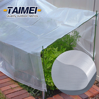 Top Qualité Ignifuge Tissu De Gaze Clair PVC Vinyle Bâches PVC Transparent Bâche