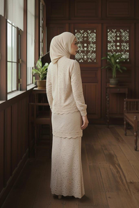 Vêtements Kurung modernes, modestes, pour soirée/formelle, en fibre de polyester respirante, sans repassage, en stock, mode malaisienne, vente rapide - Product Image 3