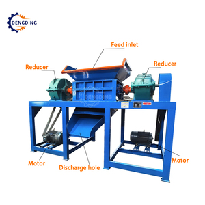 Système de recyclage de déchets industriels : Concasseur à double arbre Elite, Matelas à ressorts, Palettes en bois, Acier de rebut, Poutres en H, Déchets de fenêtres en aluminium - Product Image 2