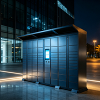 Casier à colis intelligent extérieur étanche, armoire de livraison et de retrait en libre-service pour la communauté, casier à colis avec écran tactile