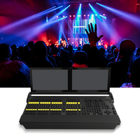 Nouveau double écran DMX MA2 Console Version pliée bouton Mobile commande aile écran tactile gradateurs contrôleur d'éclairage professionnel