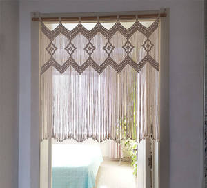 Vente flash - Décoration d'intérieur - Macramé artisanal en coton - Décoration bohème - Franges murales - Prix avantageux - Product Image 1
