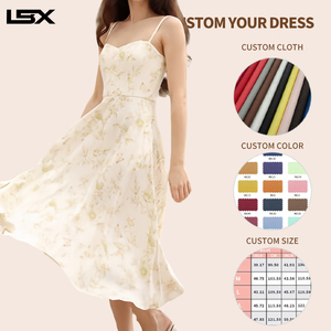 <span class=keywords><strong>Vestido</strong></span> de Fiesta de Verano para Mujer, Informal, de Playa, Estilo <span class=keywords><strong>Princesa</strong></span>, de Lino y Algodón de Alta Calidad, con Logotipo Personalizado, Fabricante - Product Image 2