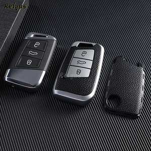 Funda de TPU para mando a distancia de coche, nuevo diseño, para VW Volkswagen Golf 7 MK7 Tiguan MK2, Seat Ateca Leon <span class=keywords><strong>FR</strong></span> 2 <span class=keywords><strong>Ibiza</strong></span>, accesorio para coche - Product Image 3