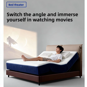 Đồng hồ báo thức đánh thức chức năng massage nệm điện thông minh giường tách rời nâng hạ thoáng khí điều khiển bằng ứng dụng di động nâng hạ thông minh phòng ngủ - Product Image 1