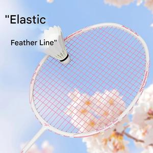 Raquette de <span class=keywords><strong>badminton</strong></span> unisexe simple et double en fibre de carbone ultra-légère, fabrication soignée - Product Image 1