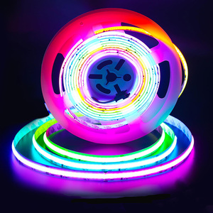 Nhân Dân tệ nhà sản xuất địa chỉ <span class=keywords><strong>LED</strong></span> Strip DC 12V 24V <span class=keywords><strong>RGB</strong></span> <span class=keywords><strong>COB</strong></span> <span class=keywords><strong>LED</strong></span> Strip ánh sáng - Product Image 1