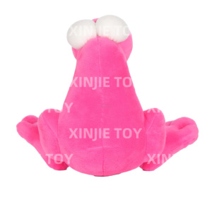 Peluche di Rana <span class=keywords><strong>Rosa</strong></span> Personalizzato con Occhi Grandi, Giocattolo Morbido di Rana su Misura - Product Image 2