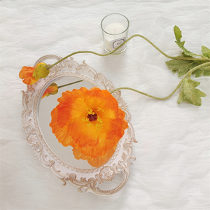 Flores artificiales de seda de amapola para decoración del hogar y boda, arreglo y centro de mesa - Product Image 5