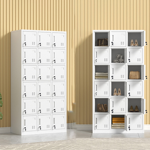 15 दरवाजे धातु लॉकर कमरे में बदल रहे जिम लॉकर कर्मचारियों के कपड़े भंडारण कैबिनेट अलमारी कर्मचारी स्टील वार्डरोब लॉकर - Product Image 4