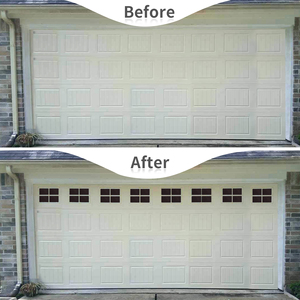 Puerta de Garaje Corredera Vertical de Acero con Ventanas Magnéticas de <span class=keywords><strong>PVC</strong></span>, Diseño de Persiana con Superficie Brillante y Acabado Impermeable - Product Image 4