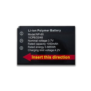 แบตเตอรี่ลิเธียมโพลิเมอร์ NP-6L 700mAh 3.7V ชาร์จได้ สำหรับกล้องดิจิตอล - Product Image 2