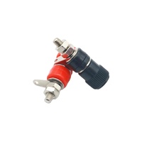 Connecteur de câble M4 à bornes de liaison, borne de liaison 4 mm, prise banane 4 mm, prise de test, bloc de bornes rouge et noir